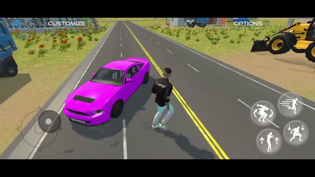 JCB or 2 truck 🚧 JCB se pathar bhara Gaya or Mustang GT se ghumne gaye 💜