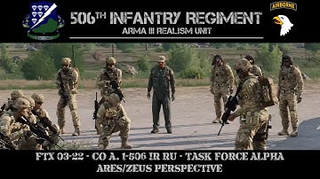 ArmA 3: FTX 03-22 - Task Force Alpha | 506th IR RU Ares/Zeus Perspective