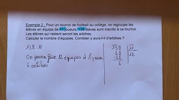 Technique opératoire de la division euclidienne (6e)