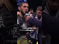 Islam gave the belt to Khabib 🏆