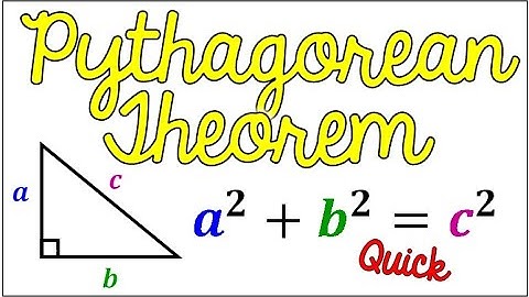*Quick* How to Use the Pythagorean Theorem | Solving Right Triangles | a^2 + b^2 = c^2