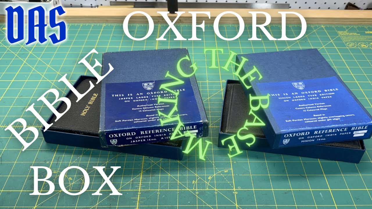 Oxford Bible Box - Making the Base // Adventures in Bookbinding - YouTube