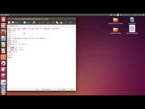 Linux Shell Programing (Fibonacci series) Bangla