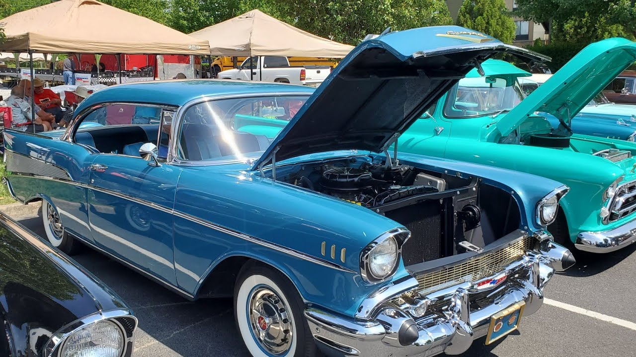 2021 Classic Chevy Roundup Pigeon TN 1957 Row (video 1) YouTube