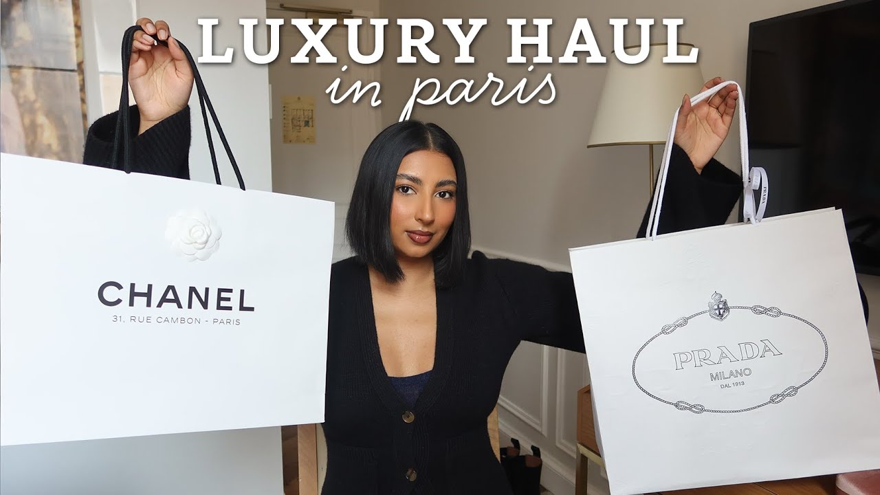 Paris luxury shopping haul  Chanel bag unboxing, Ami Paris, Dior