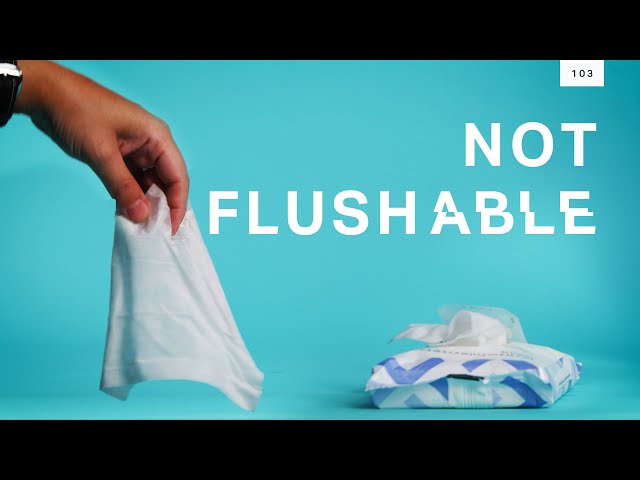“Flushable” wipes are ruining sewage plants