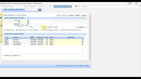 Web PayTRAX HR & Payroll Software - Attendance Module/Post to Payroll