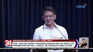 Sen. Chiz Escudero, nagdadalawang-isip sa absolute prohibition ng pag-i-invest... | 24 Oras Weekend