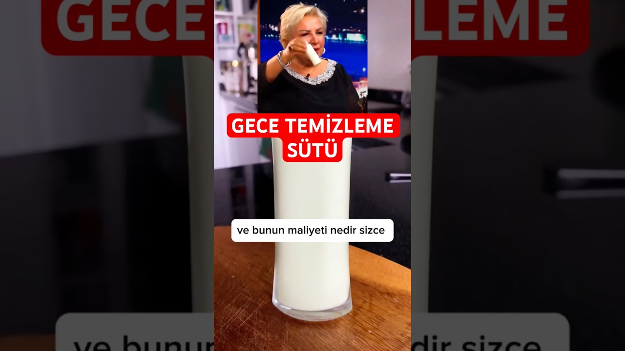 Pratik ve doğal bir temizleme sütü tarifi. 🌿 #temizlemesutu #ciltbakim #mutlubirtabak