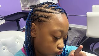 How To : Creative Kids Braid Style | Stitch Braids | Easy To Do.