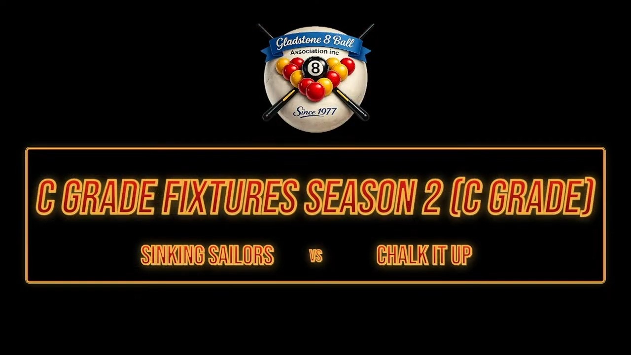 C Grade Fixtures Season 2 (C Grade) - Sinking Sailors vs Chalk it up