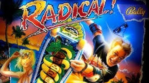 1990 Bally RADICAL! Pinball Gameplay - Rare (Approx 1315 made)