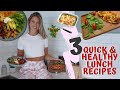 3 Healthy and Easy LUNCH RECIPES | low calorie &amp; tasty, weightloss