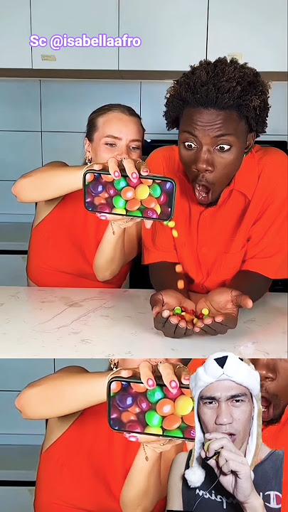 Wooww...❗CANDY COME OUT OF PHONE ‼️@isabellaafro #funny #shorts