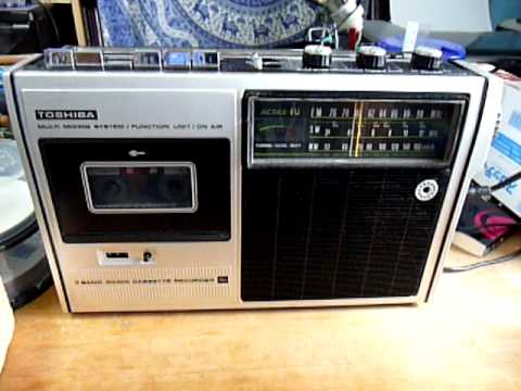 東芝ラジカセRT-330F「アクタスFU」（修理完了） - YouTube