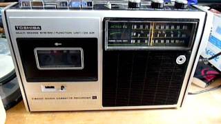 東芝ラジカセRT-330F「アクタスFU」（修理完了） - YouTube