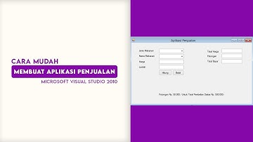 Tutorial - Membuat Aplikasi Penjualan Dengan VB.Net