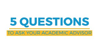 FIRST STEP - 5 QUESTIONS TO ASK YOUR ADVISOR