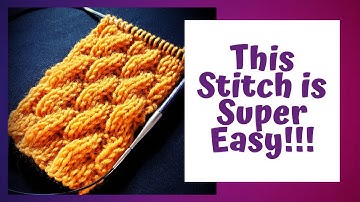 How To Knit The Diagonal Rib Stitch aka Faux Cable Stitch