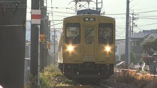 【4K】JR福塩線　普通列車105系電車　ｵｶF-10編成+ｵｶF-07編成
