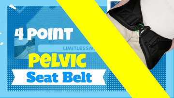 4 point Pelvic Seat Belt with Magnetic Self Engaging Buckle for Wheelchairs | Wheelchair Seat Belt
