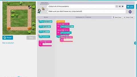 Harvesting Crops with Loops