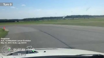 2013 Evo X at AutoInterests HPDE - Gingerman Raceway May 23, 2015