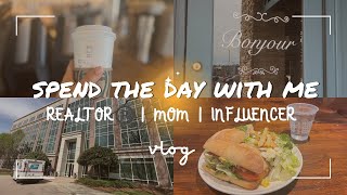 spend the day with me vlog - REALTOR®️ | MOM | INFLUENCER. Grwm, gym, doc appt, work, church, unbox