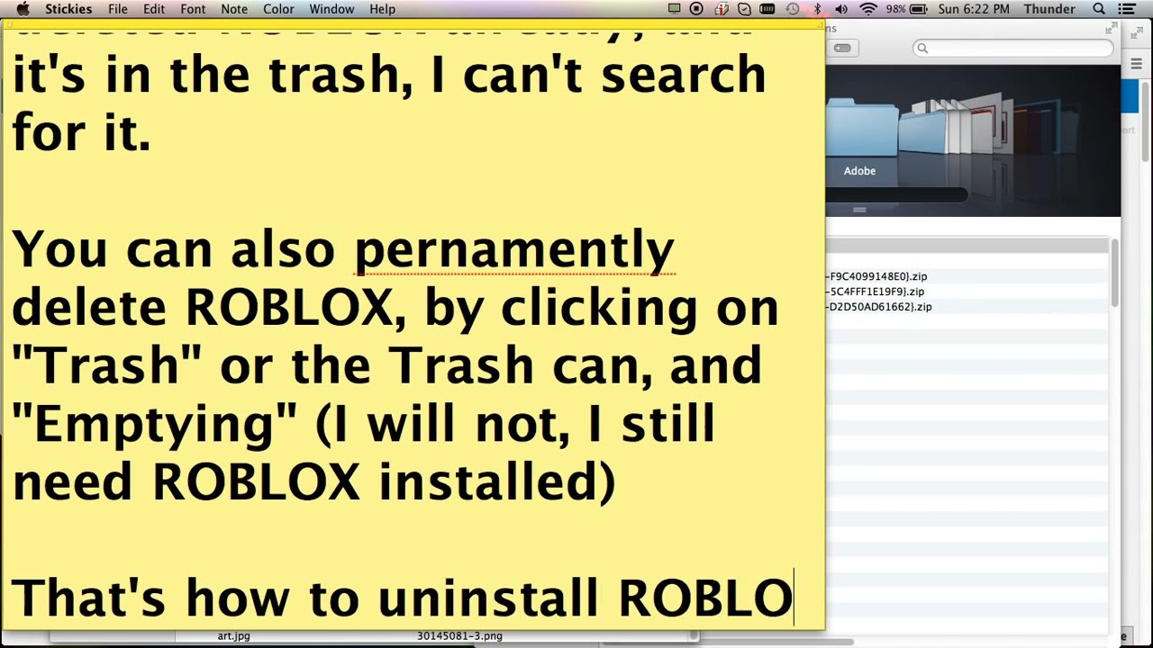 How To Uninstall Roblox Mac Version 2015 Paxton L - uninstall roblox mac