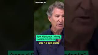 Feijóo inicia el curso político en Galicia elevando el tono de crispación contra el Gobierno