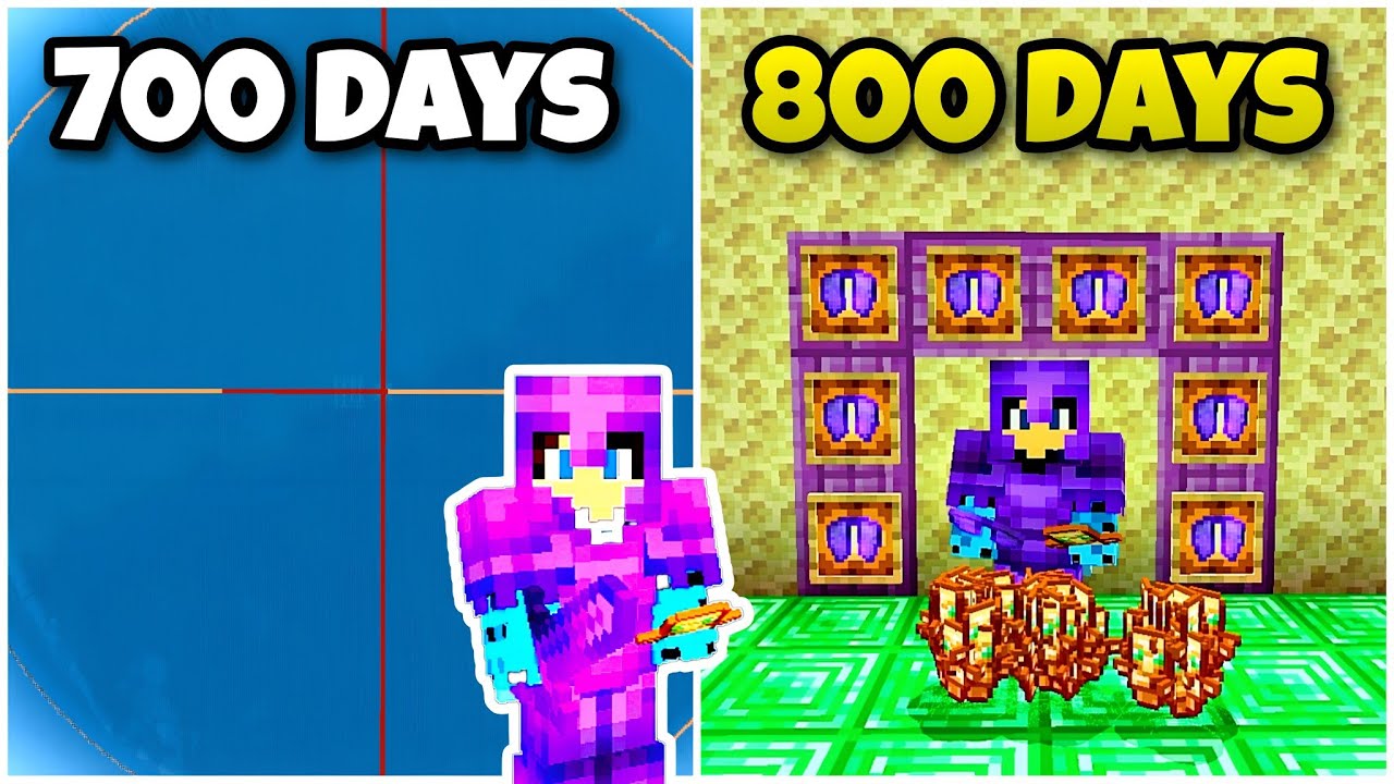 i-survived-800-days-in-minecraft-hardcore-blue-gamer-youtube