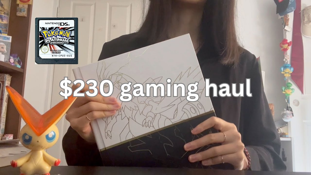 gaming haul, pokemon platinum, and why i spent $230 (∩｀-´)⊃