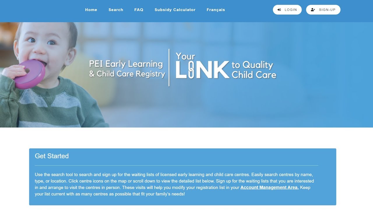 PEI Early Learning and Child Care Registry YouTube