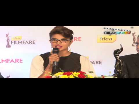 Priyanka Chopra unveils Filmfare's 3D trophy
