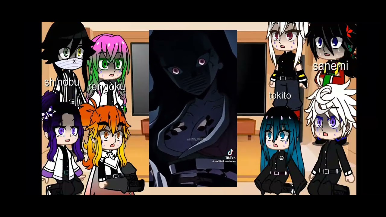 Los pilares reaccionan a nezuko (1/2 💞 sin giomey 