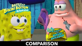 Spongebob Squarepants Battle For Bikini Bottom Intro Cutscene Comparison. Original Vs Rehydrated