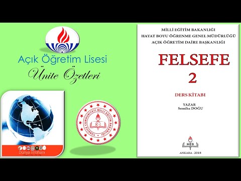 AÖL / AÇIK ÖĞRETİM LİSESİ / FELSEFE 2 / ÜNİTE ÖZETLERİ