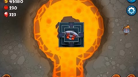 Bloons Monkey City Mobile - Volcano keyhole - Hard and heavy