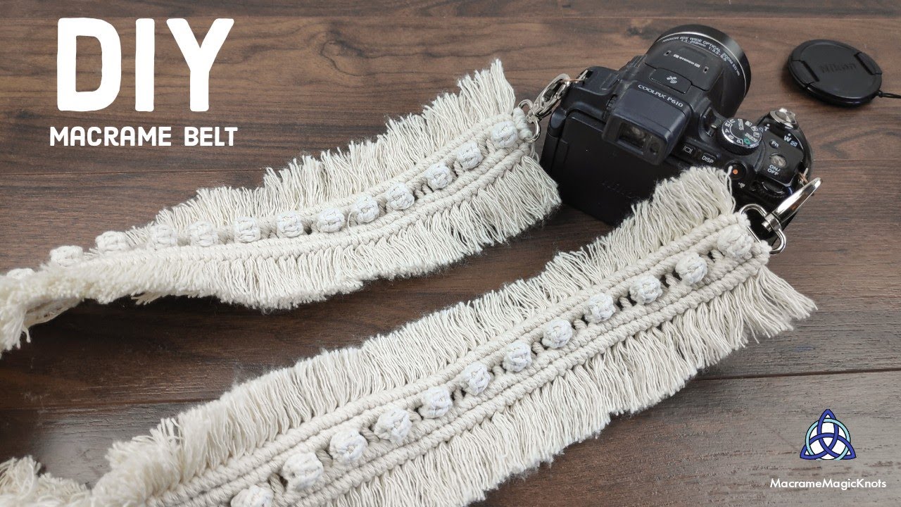 Boho Camera Strap, Macrame Belt Tutorial