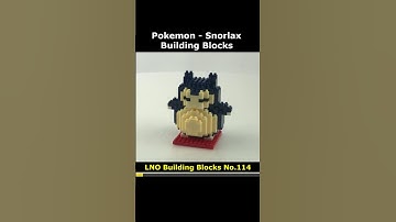 Pokemon Snorlax No.114 Mini Blocks Preview #Instructions #Lego #LNO #MiniBlock #Pokemon #Snorlax