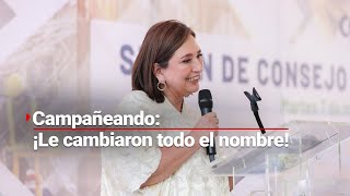 #CAMPAÑEANDO | Xóchitl Gálvez acude a evento y la terminan llamando Claudia Sheinbaum