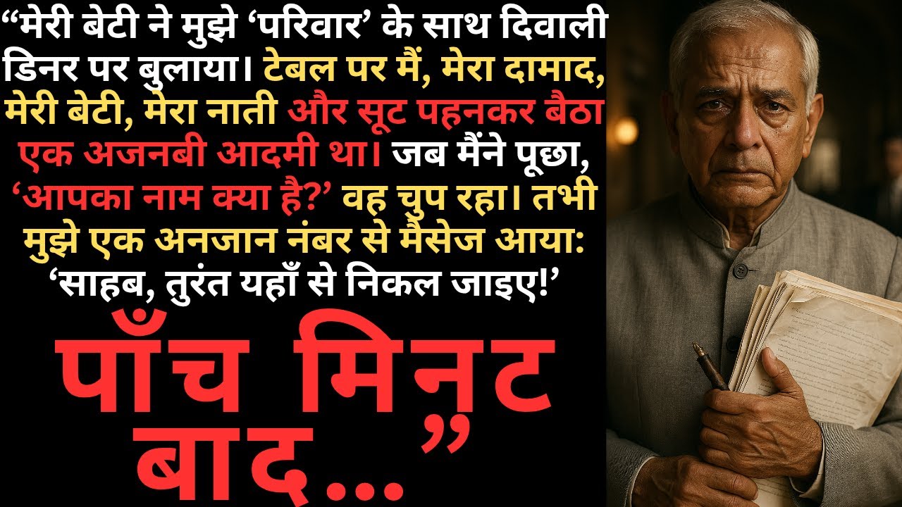 बेटी ने दिवाली डिनर बुलाया, टेबल पर बैठा था एक चुप अजनबी