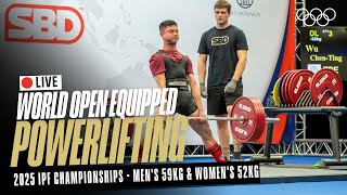 Live Powerlifting Mens 59Kg & Womens 52Kg 2025 Ipf World Open Equipped Championships