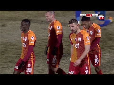 Elazığspor: 1 - Galatasaray: 4 | Gol: Lukas Podolski - atv