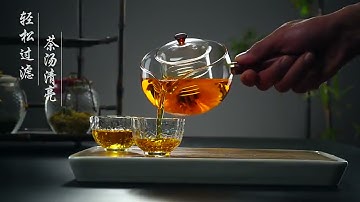 Ấm Thủy Tinh Pha Trà có lõi lọc (Dung tích 450 ml)