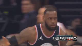 LeBron James \& Dwyane Wade Alley Oop! NBA Allstar Game 2019