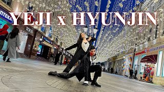 [ONE TAKE IN PUBLIC] YEJI X HYUNJIN - River + Play With Fire | Dance Cover by MAD RED