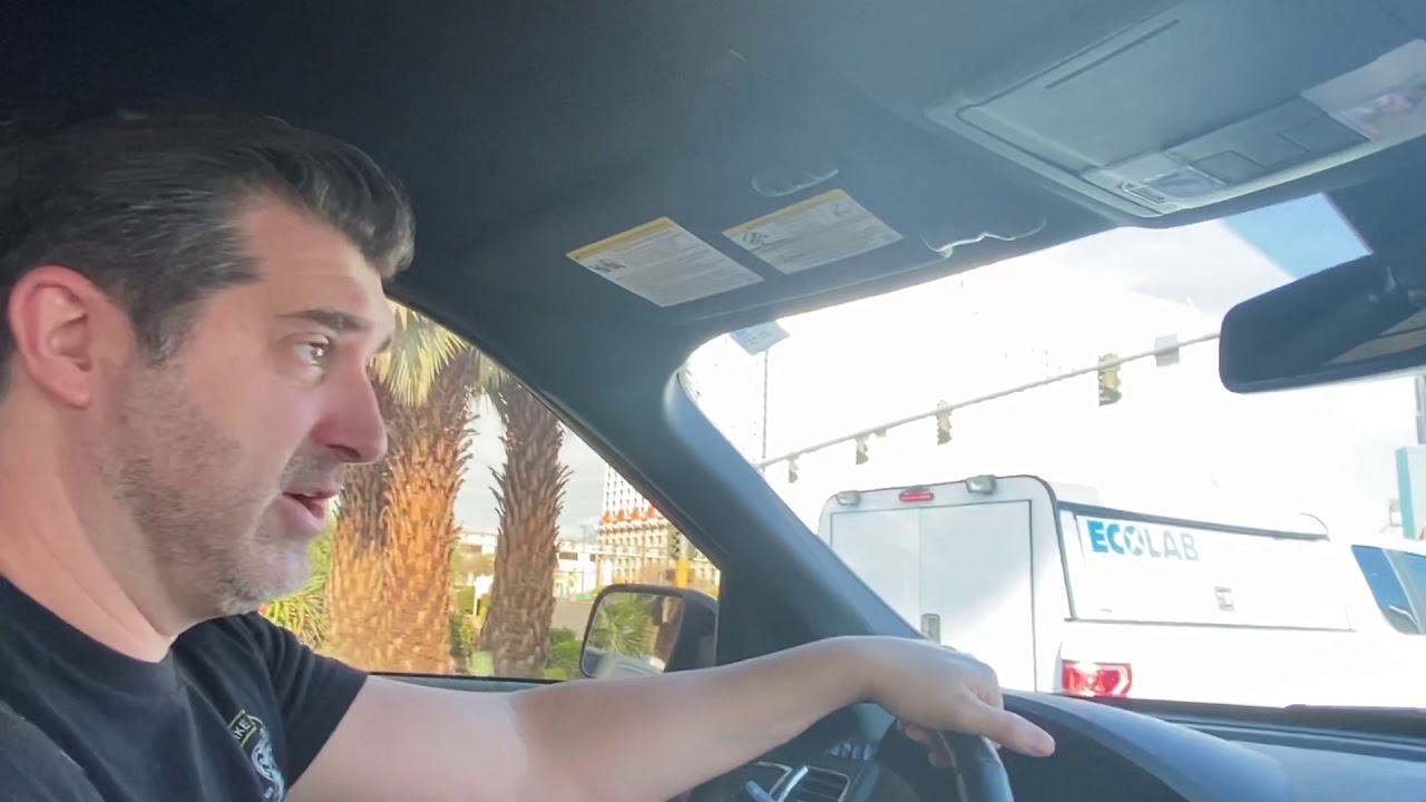 Drive through Las Vegas Strip Closed and now a Ghost Town. COVID19