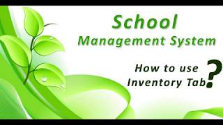 How to use Inventory Tab? - Online School Management System - Urdu - ComputerBees Tech - Feb 2020 screenshot 5