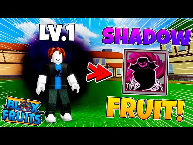 NOOB LEVEL 1 COM *SHADOW FRUIT* ( Kage Kage no Mi ) NO BLOX FRUITS!!! 